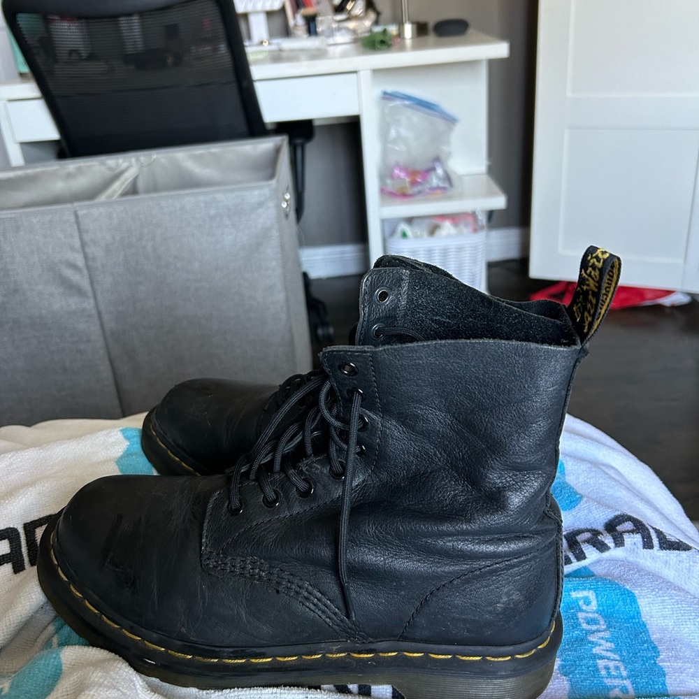 Dr. Martens leather black boots